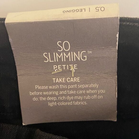 Chico’s - So Slimming Leggings in black wash - Size S/6 Petite - Chico's 0.5 NWT - Picture 4 of 10